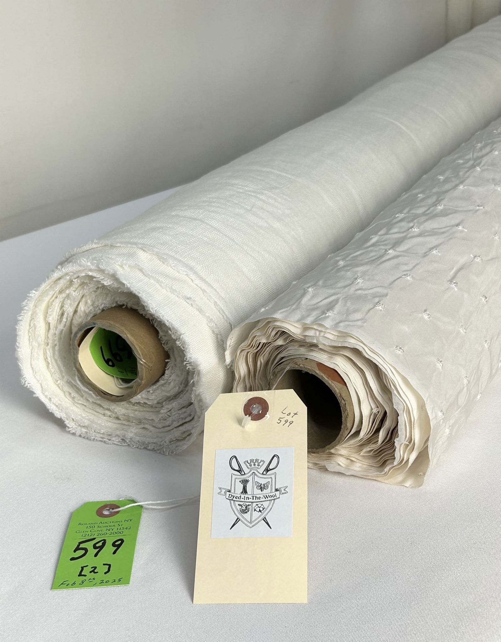 Embroidered Silk and Linen Sheer Fabric (1 of 5)