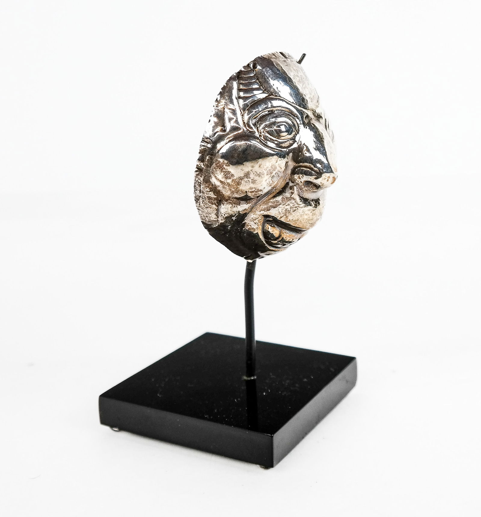 Peruvian-Style Silver Mini Mask (1 of 10)