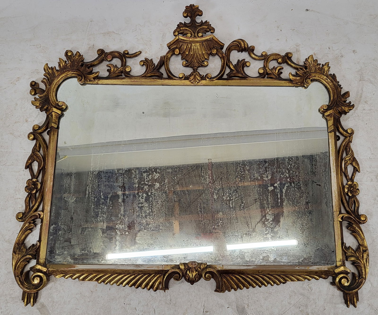 Antique French Rococo-Style Mirror (1 of 11)