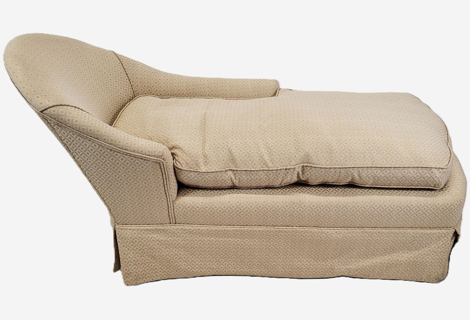 Vintage Upholstered Chaise-Lounge (1 of 11)