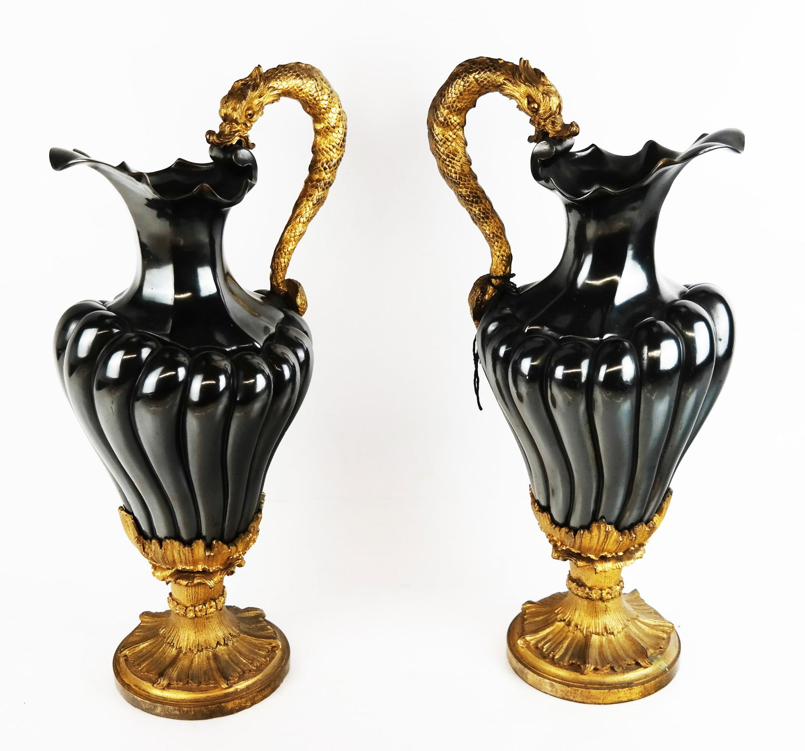 Pair of Classical-Style Bronze Ewers (1 of 9)