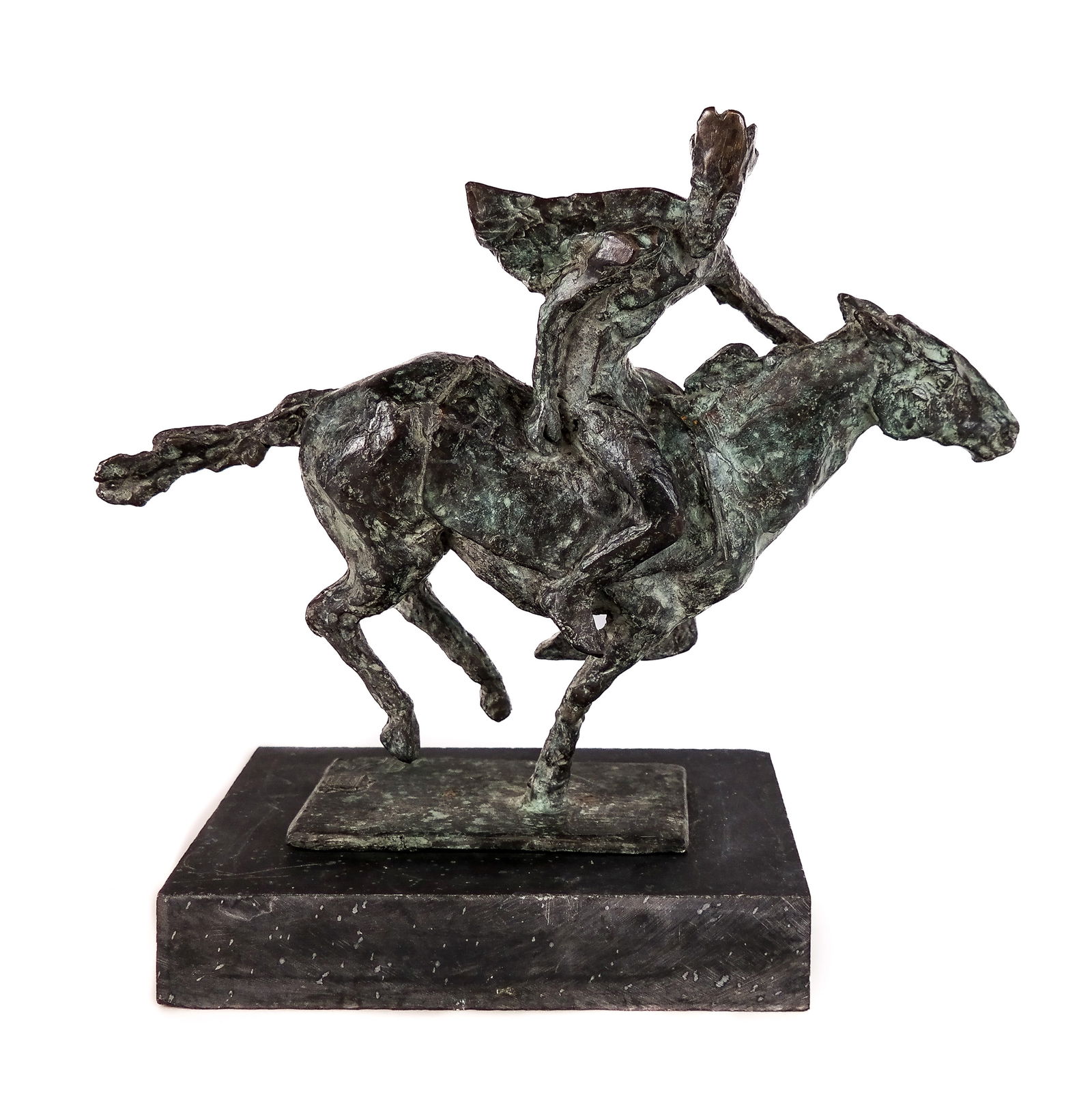 Signed "LG": Caped Man - Bronze Sculpture (1 of 10)