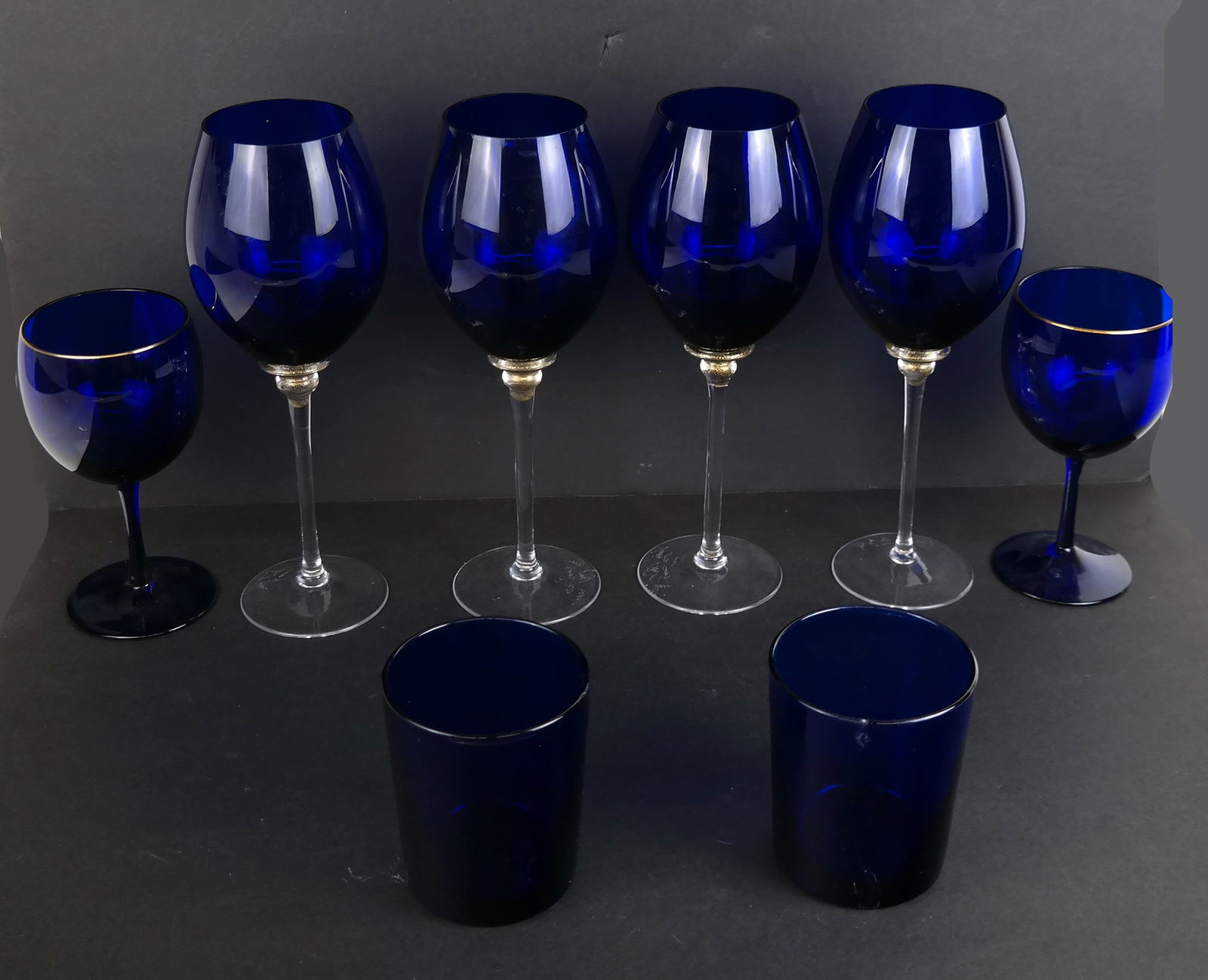 8 Assorted Blue Glasses (1 of 13)