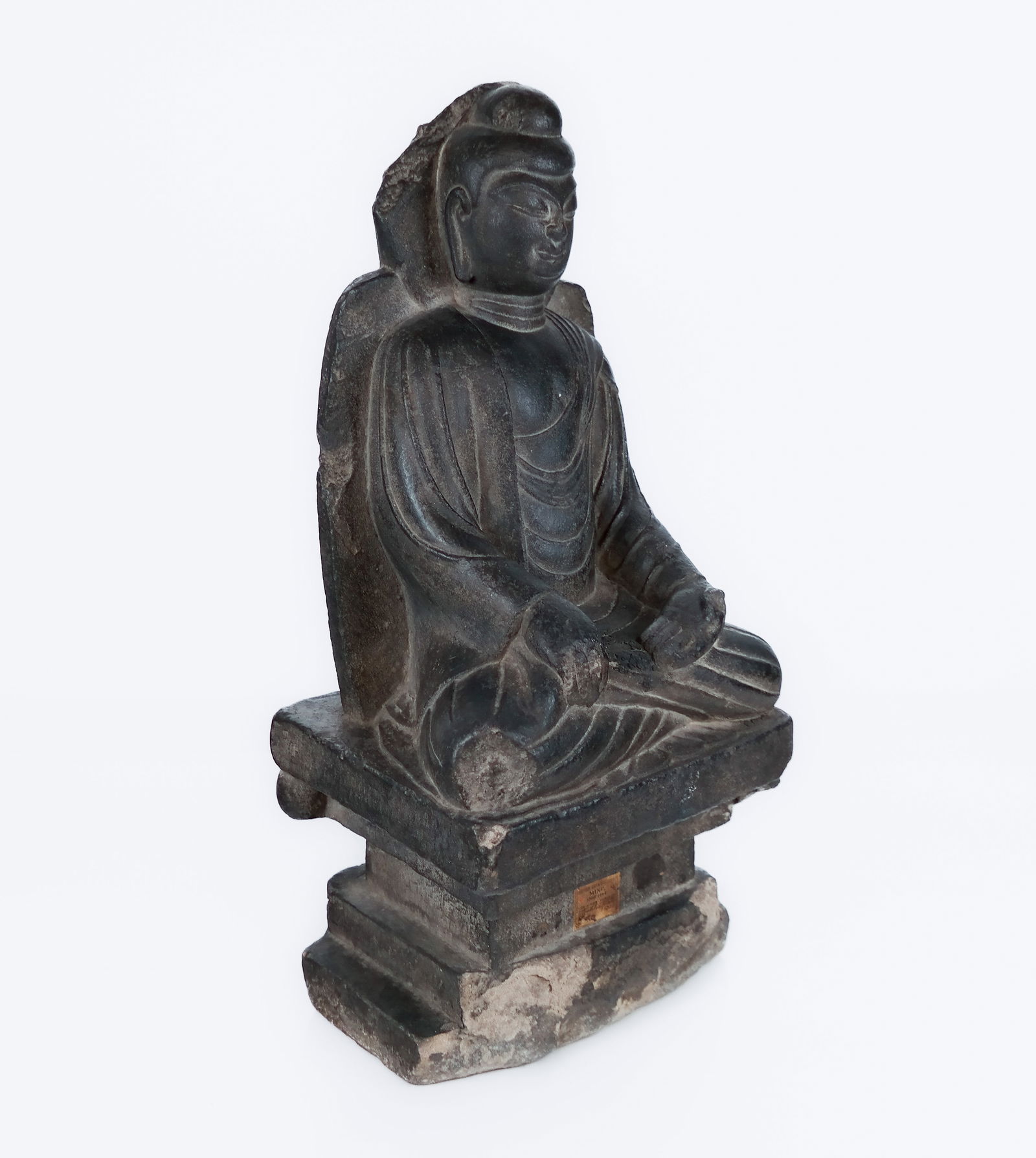 Chinese Ming Dynasty Schist Stone Buddha (1 of 19)