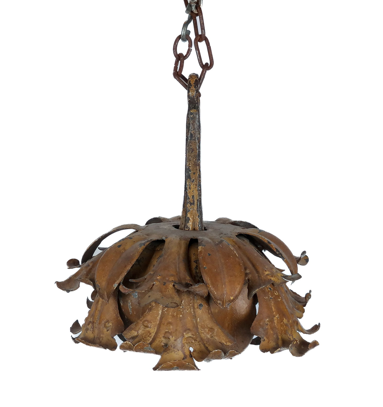 Cast Iron and Gilt Metal Partial Fixture (1 of 6)