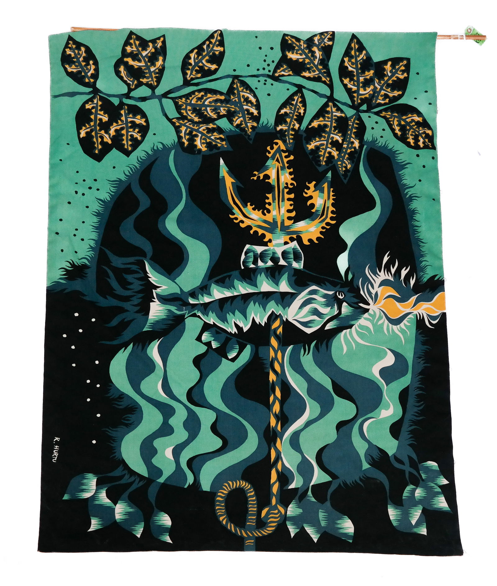 R. HURTU Mid-Century Modern Tapestry (1 of 10)