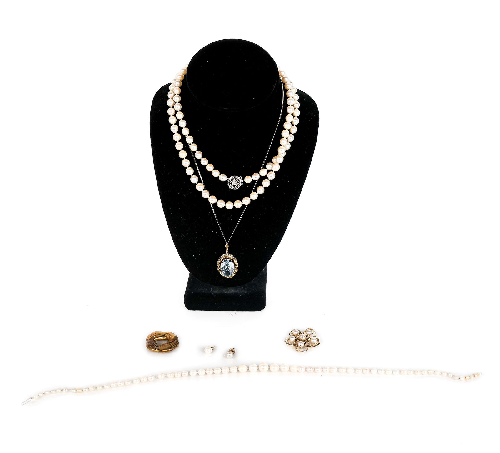 Miscellaneous Group of Gold and Silver Jewelry (1 of 13)