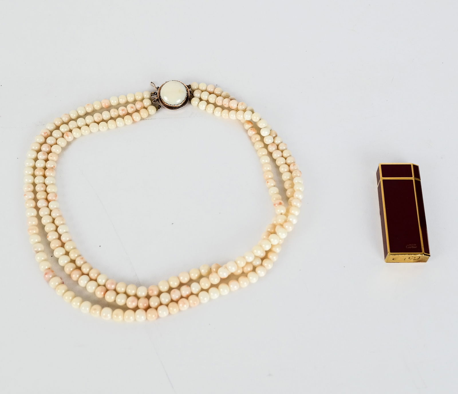 Cartier Lighter and Coral Necklace (1 of 15)