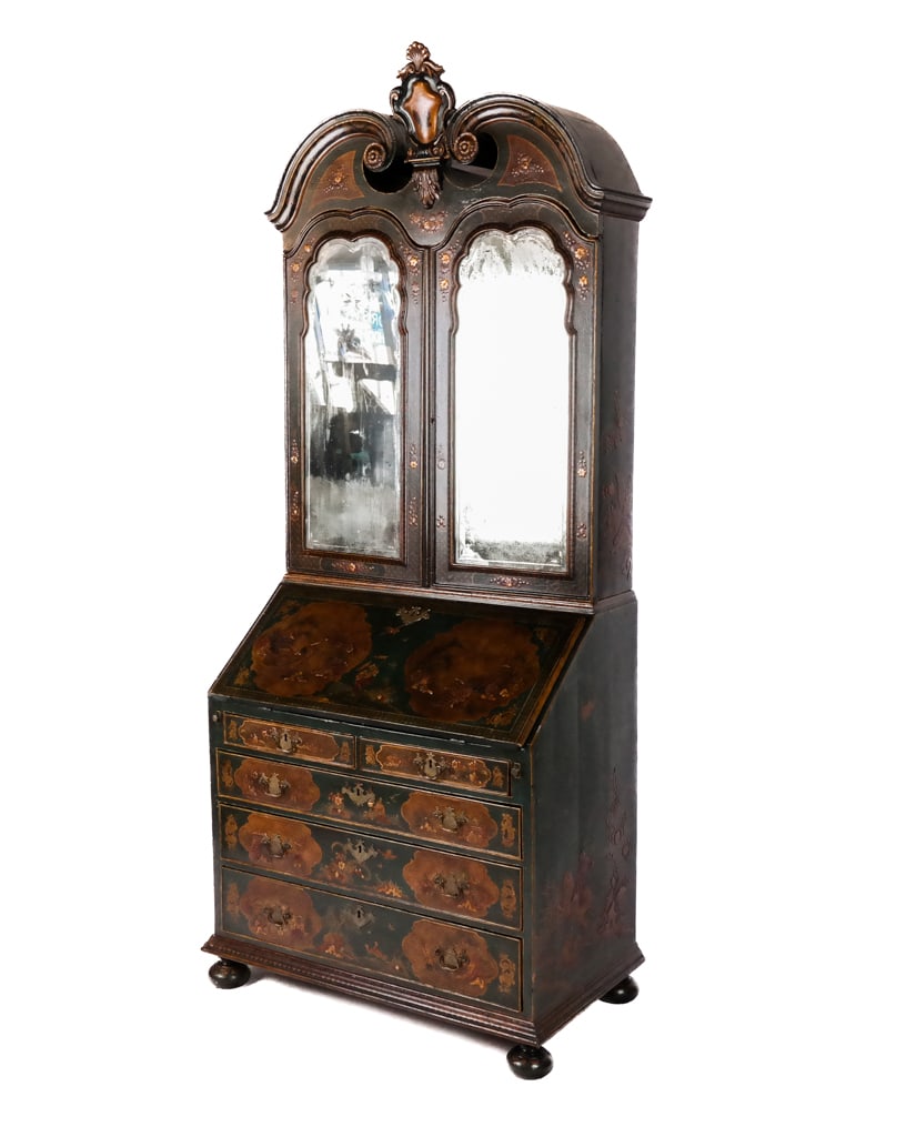 Queen Anne Japanned Secretary Desk (1 of 13)