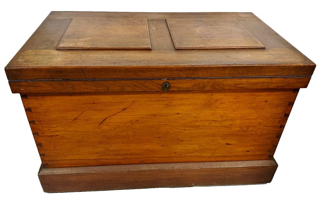 19th C. English Mahogany Blanket Chest (1 of 10)