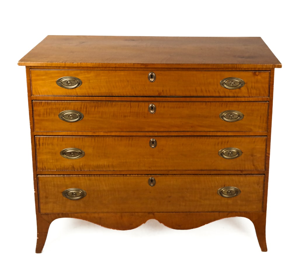 American Tiger Maple Chest (1 of 7)