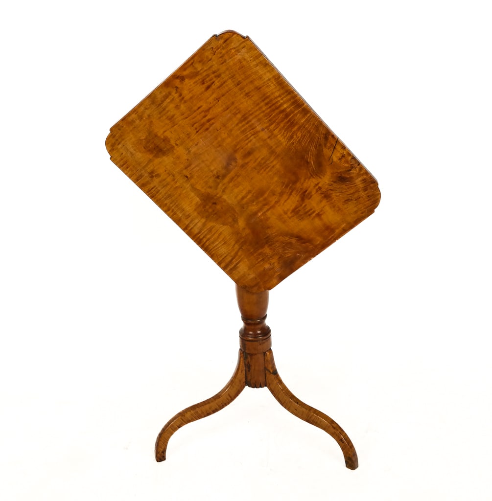 Tiger Maple Tilt Top Table (1 of 10)