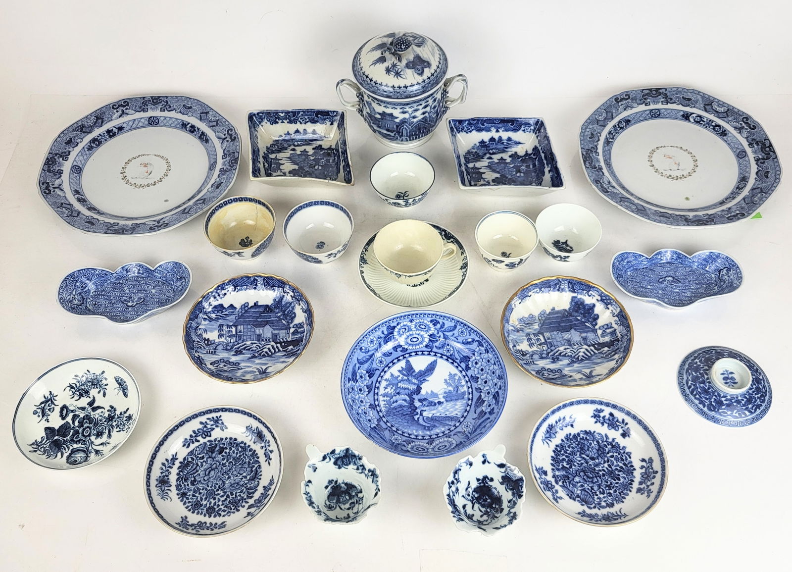 Group of Blue and White Transferware, 23 (1 of 20)