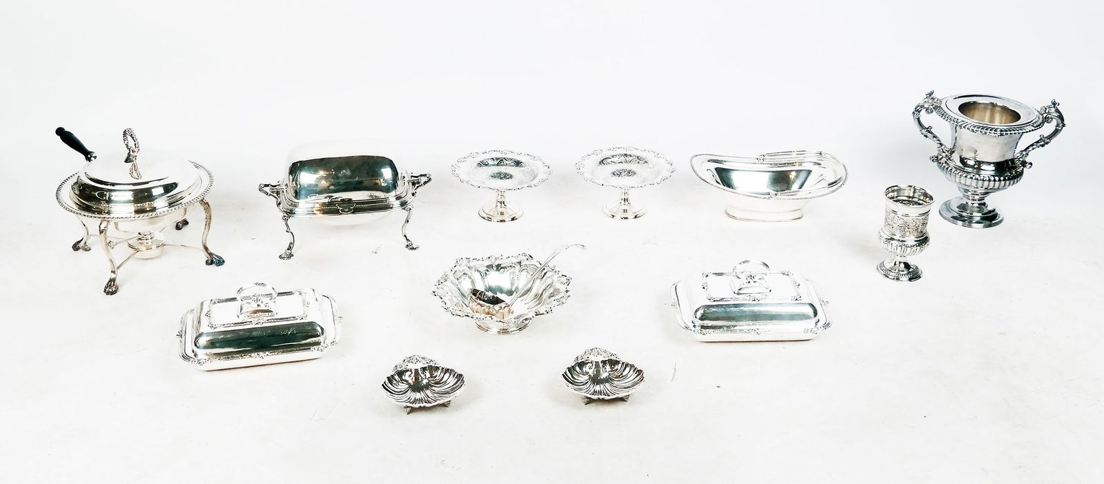 Lot of Silver Plate Serving Pieces (12) (1 of 12)