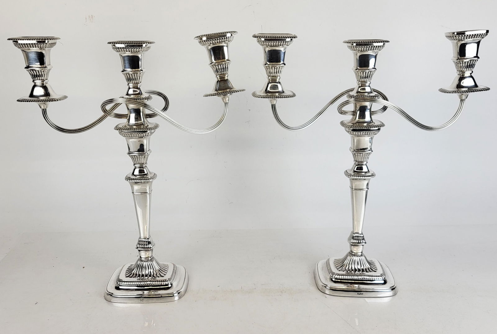 Pair of English Silver Plate Candelabra (1 of 12)