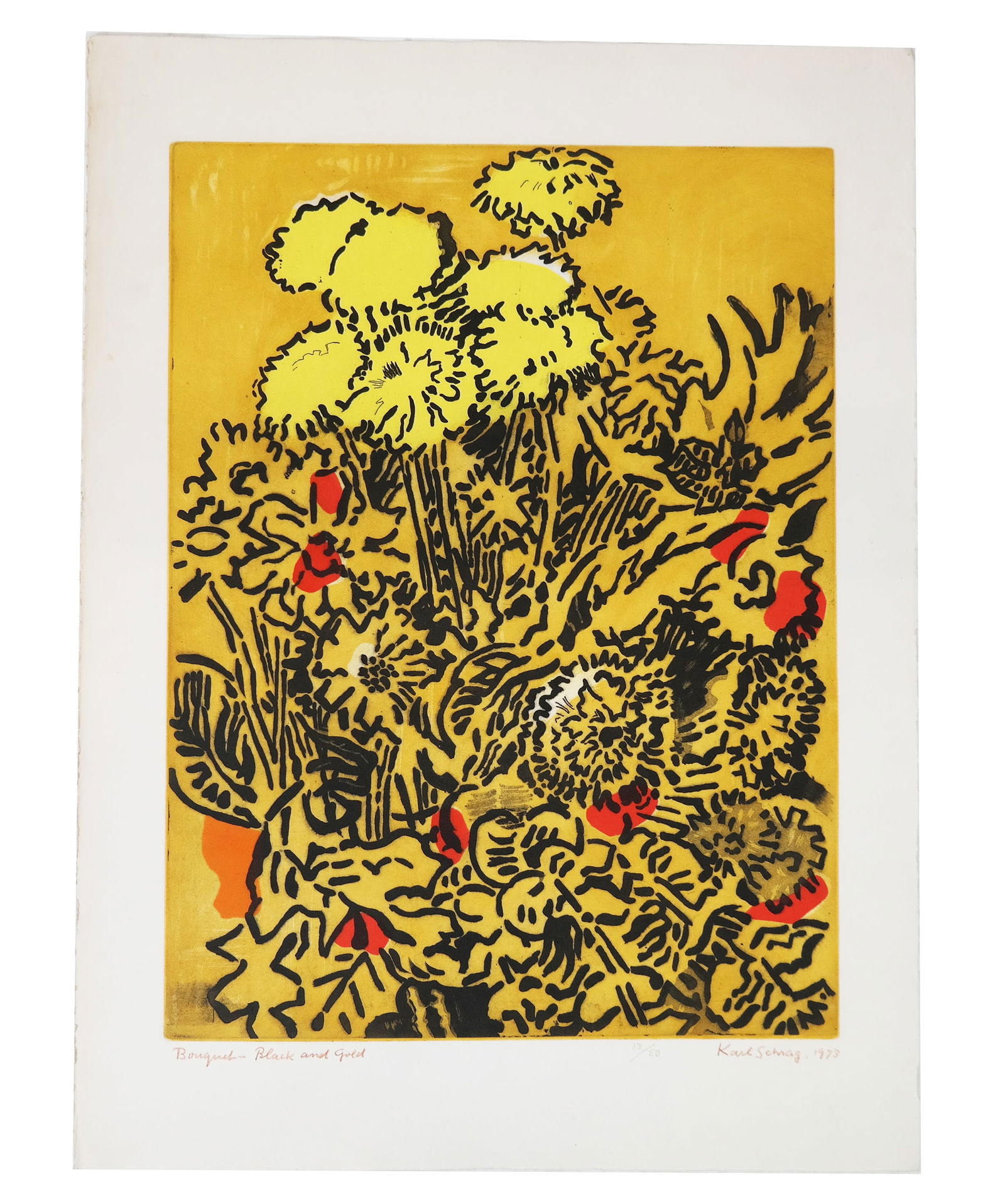 Karl SCHRAG: "Bouquet" - Ltd. Ed. Signed Print (1 of 9)