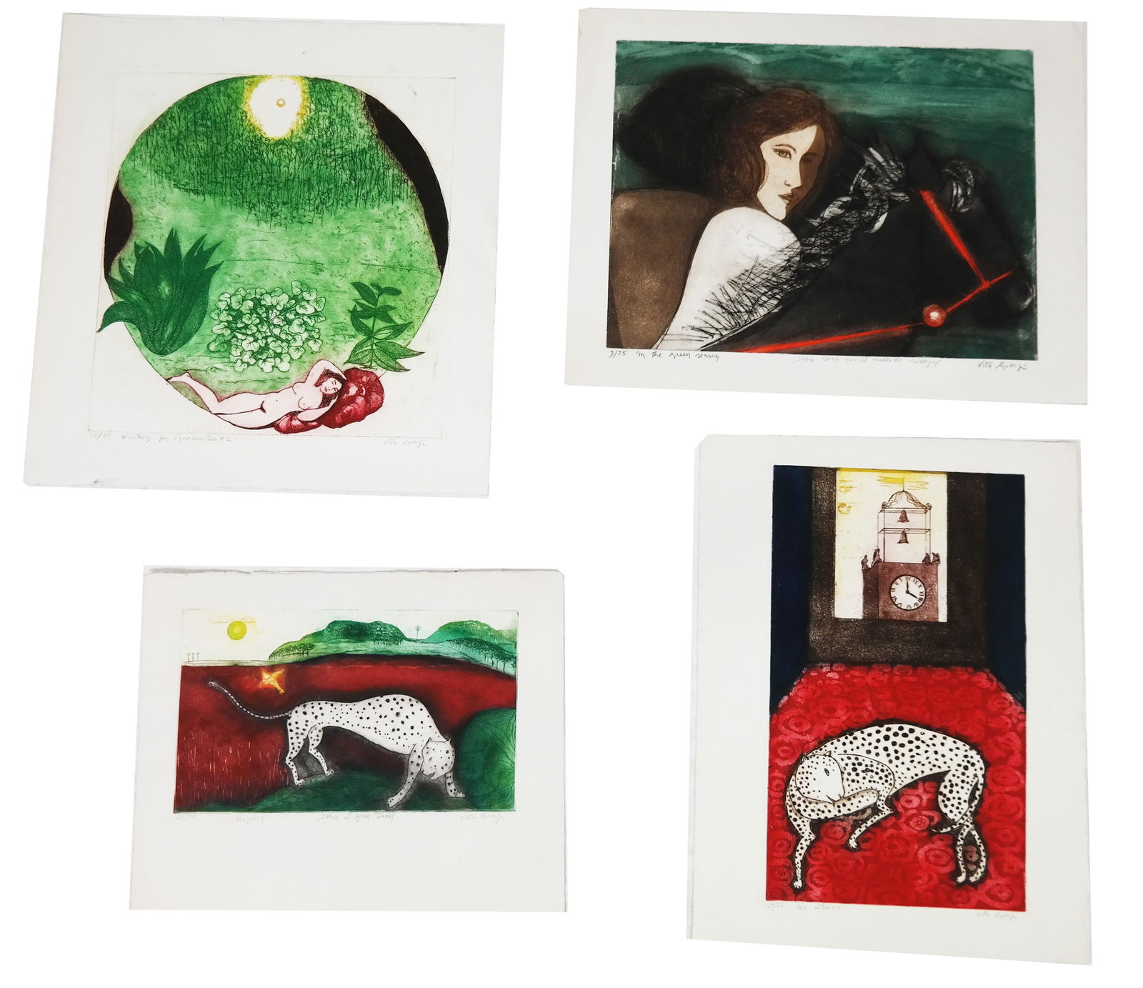 Vita GIORGI: 4 Abstract Aquatint Etchings (1 of 20)