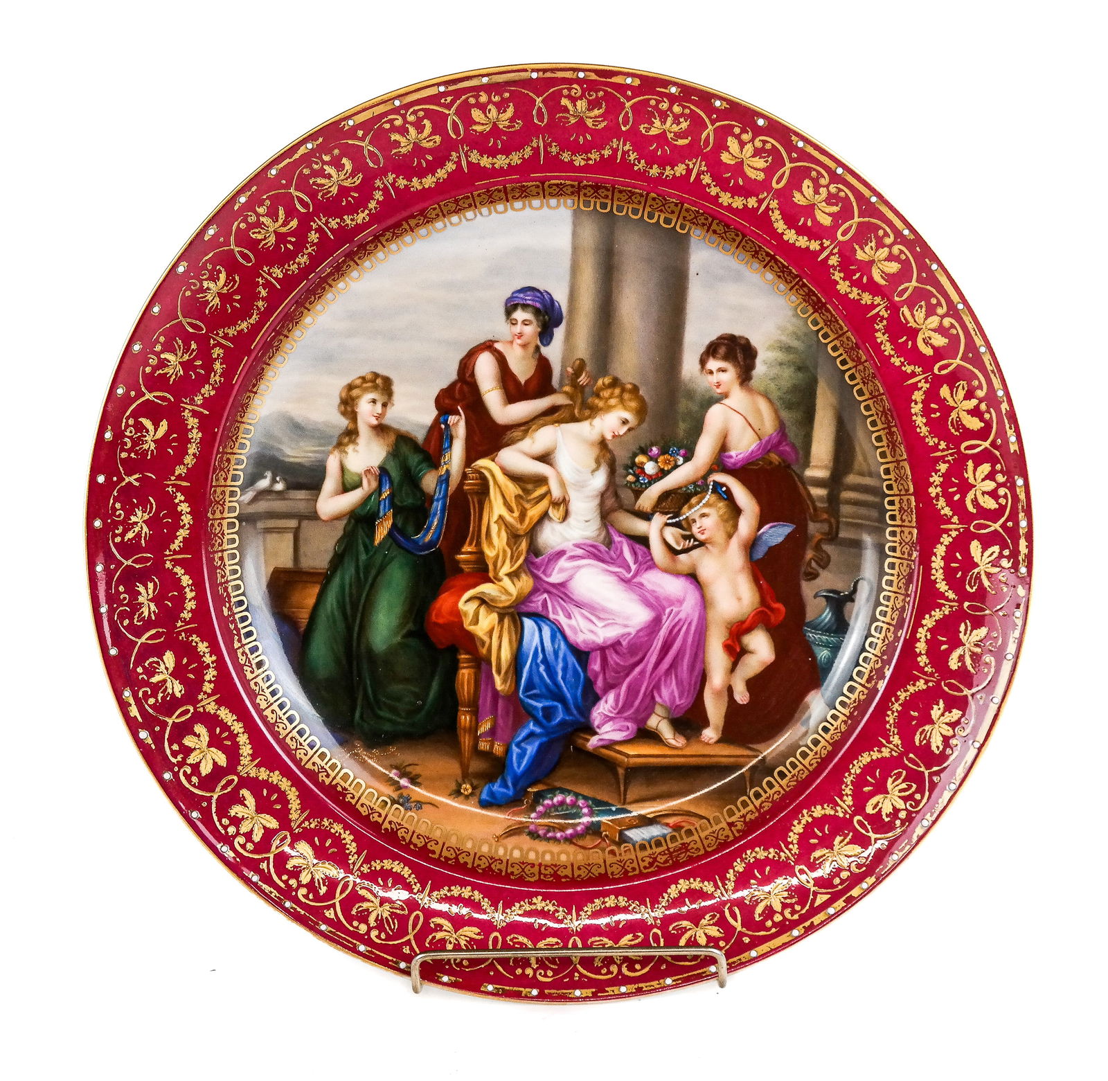Royal Vienna Allegorial Charger, after Kauffmann (1 of 11)