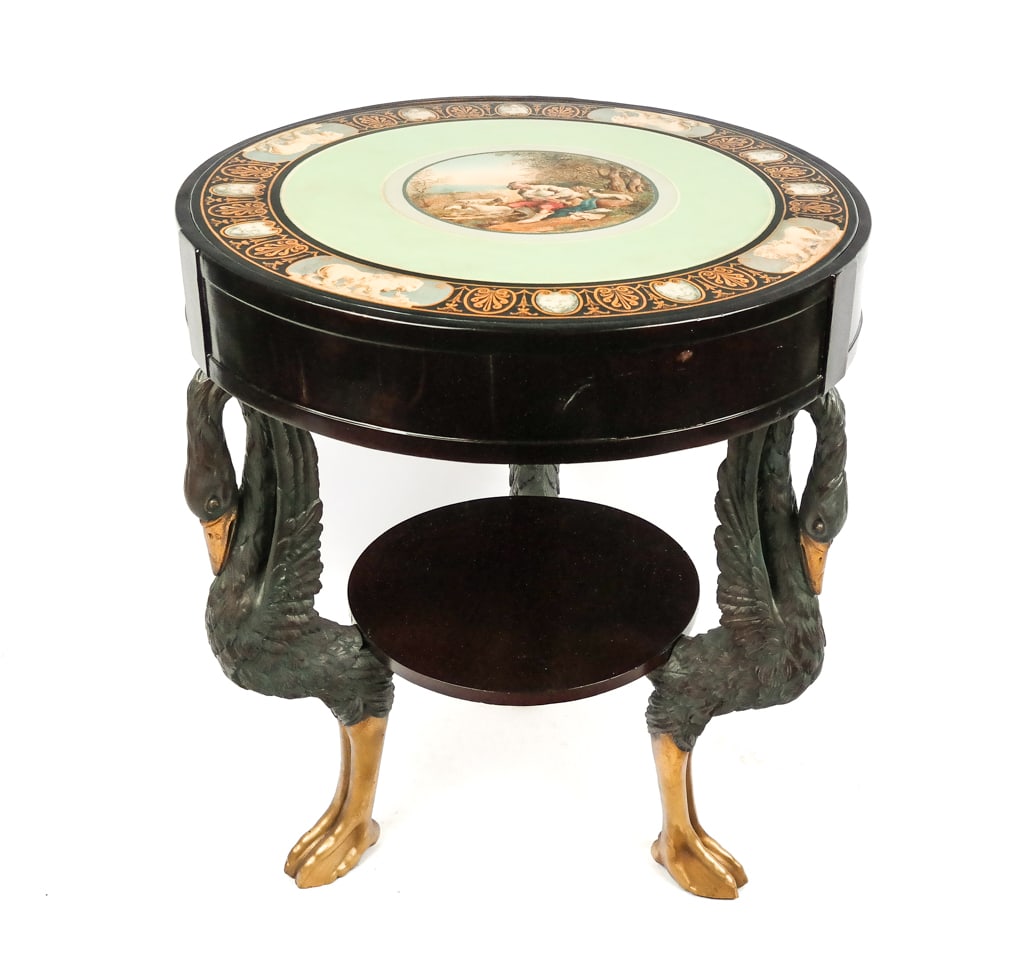 Empire Trompe l'Oeil Center Table (1 of 10)