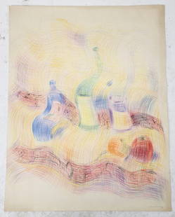 Juan GOMEZ-QUIROZ: Abstract Still Life - Drawing