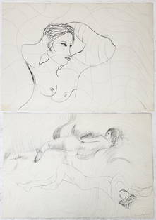 Juan GOMEZ-QUIROZ: 2 Signed Pencil Drawings