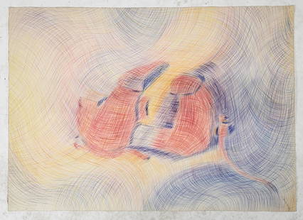 Juan GOMEZ-QUIROZ: Abstract Color Pencil Drawing