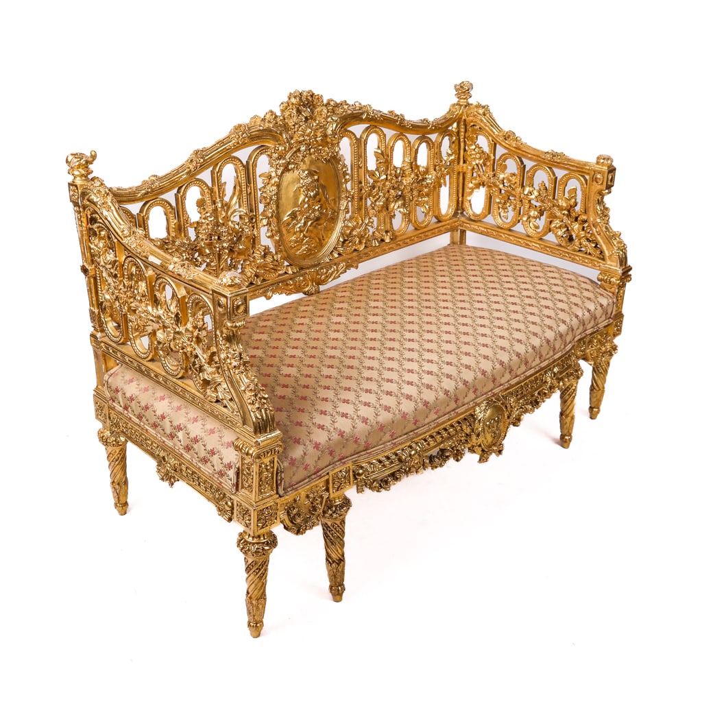 Louis XIV Gilded Settee (1 of 10)