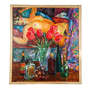 Evgeniy MELNIKOV: Figural Abstract - Oil Painting