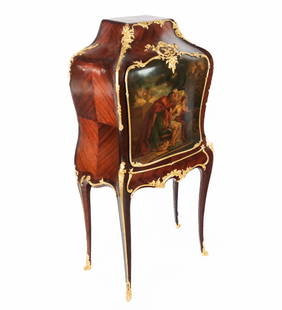 Louis XVI Decorated Marquetry Cabinet
