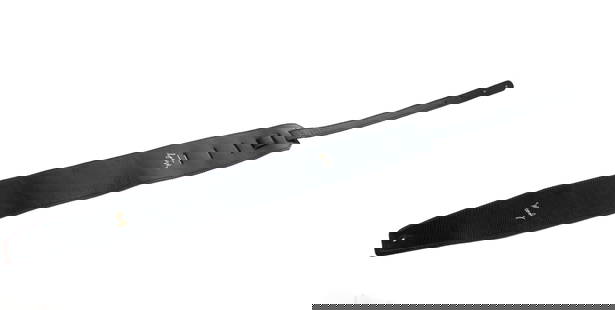 A Moody Black Guitar Strap