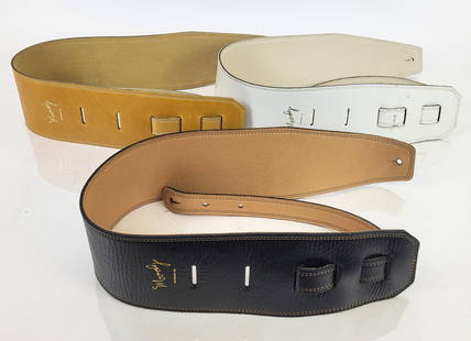 3 Assorted Moody Guitar Straps