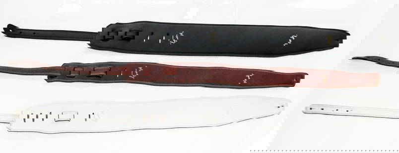 3 Assorted Moody Guitar Straps