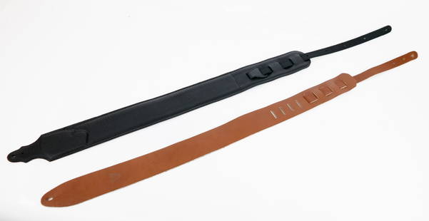 A Pair of Genuine Leather Guitar Straps