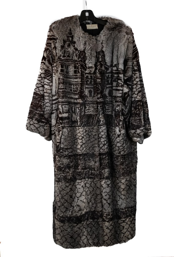 Matti Printed Rabbit Fur Coat (1 of 11)