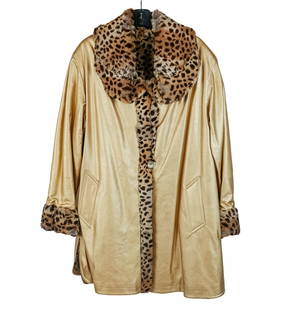Animal Printed Rabbit Reversible Rain Jacket