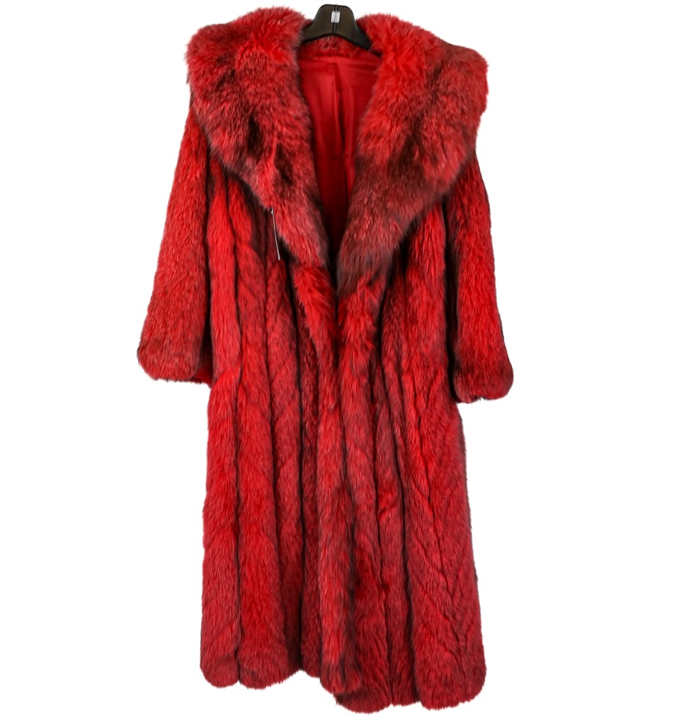 Dyed Fox Fur Coat (1 of 20)