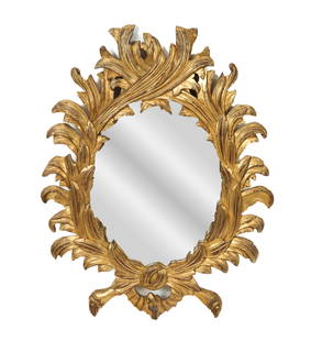 Hollywood Regency Giltwood Mirror