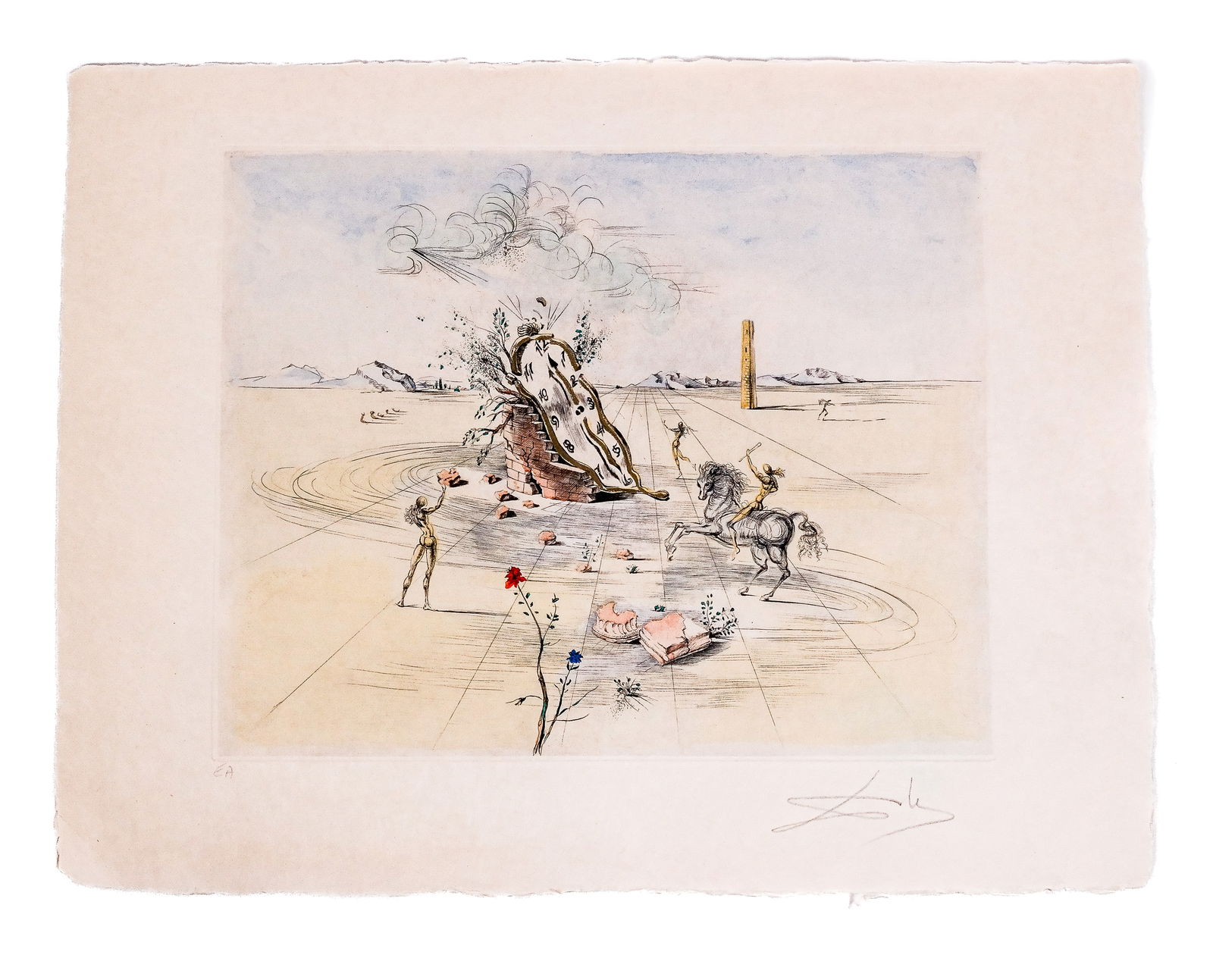 Salvador DALI "Le Cavalier Cosmique" Lithograph (1 of 8)