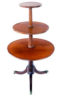 Georgian Mahogany Three Tier Dumbwaiter