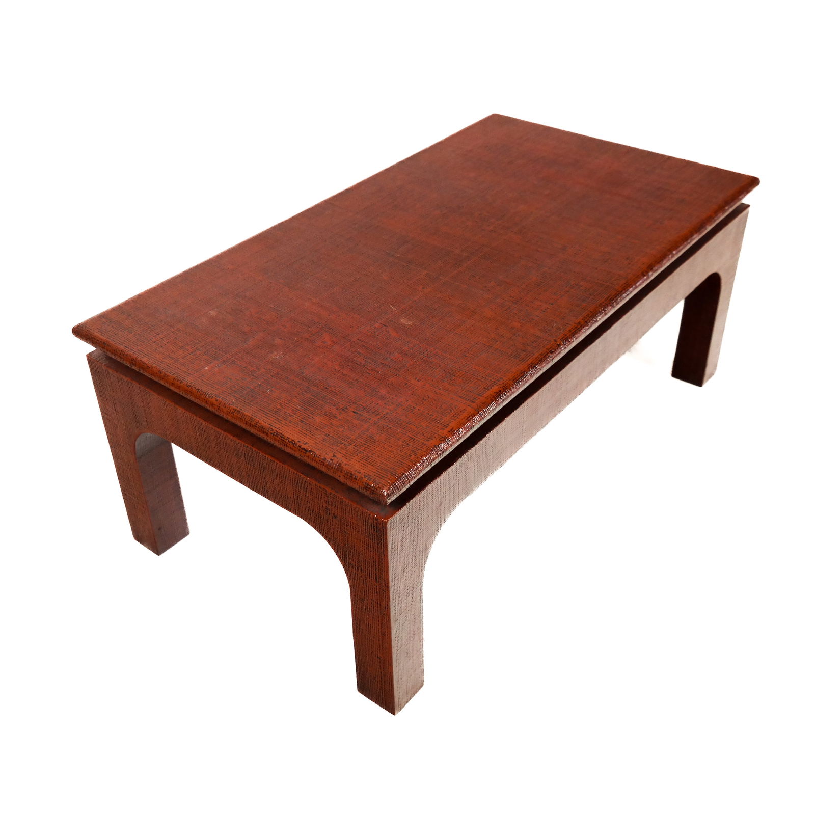 Harrison Van Horn Grasscloth Coffee Table (1 of 9)