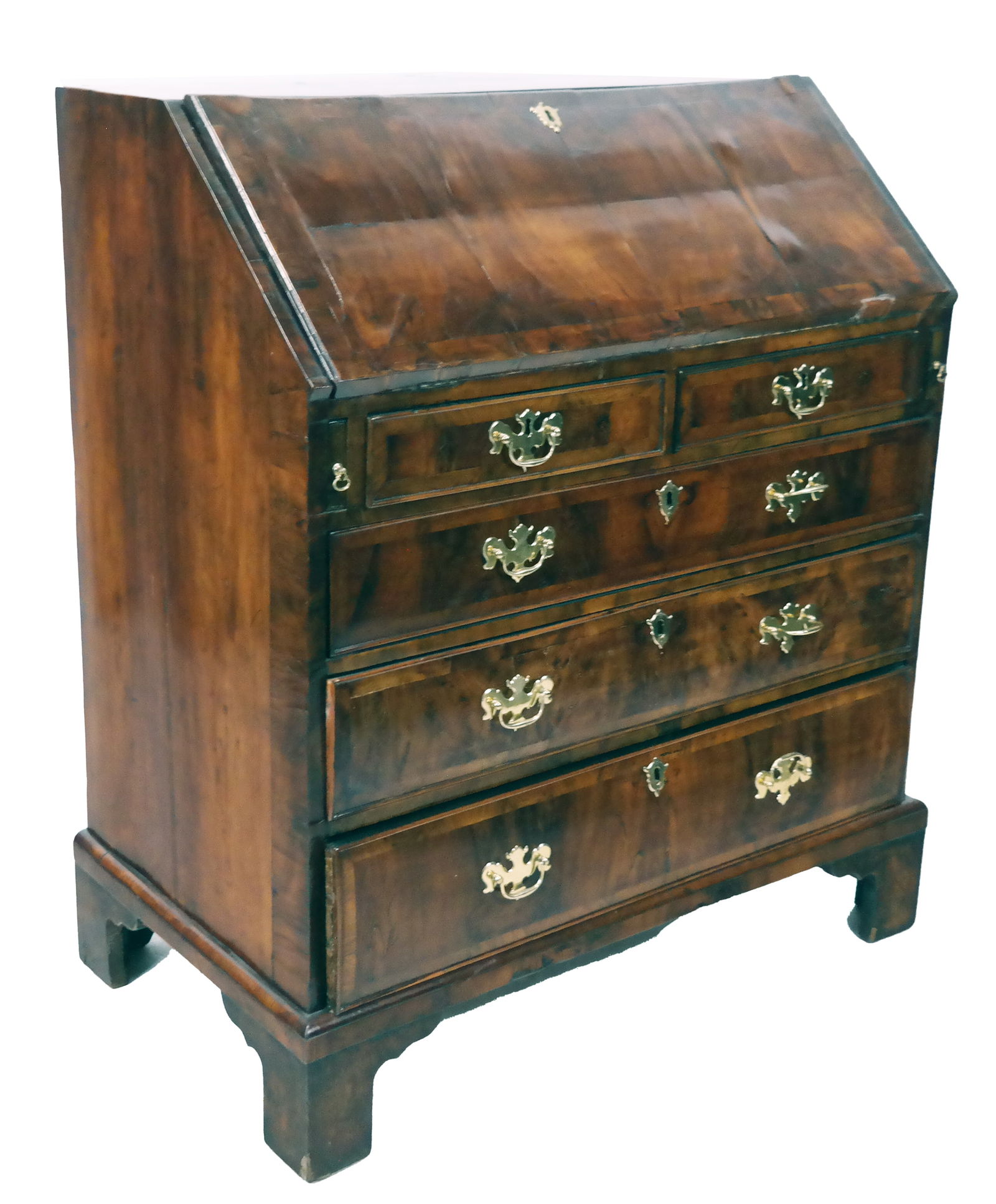 Georgian Walnut Slant Front Desk (1 of 16)