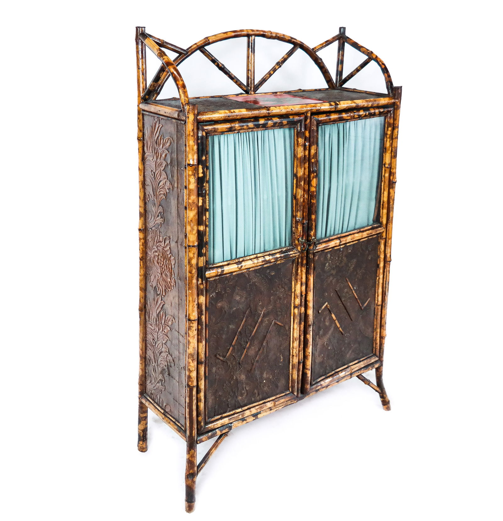 Victorian Bamboo Chinoiserie Decorated Etagere (1 of 10)