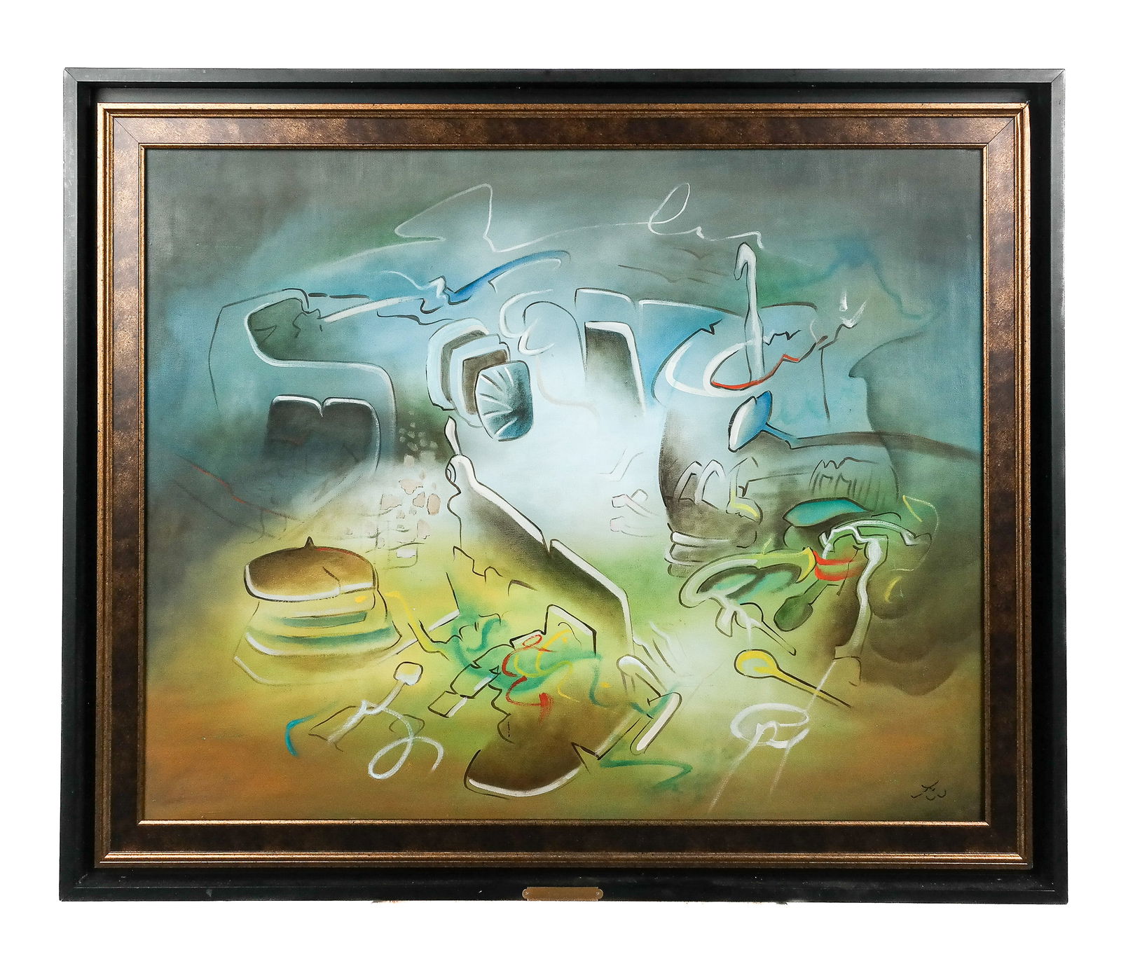 Roberto MATTA: Abstract - Oil Painting (1 of 8)