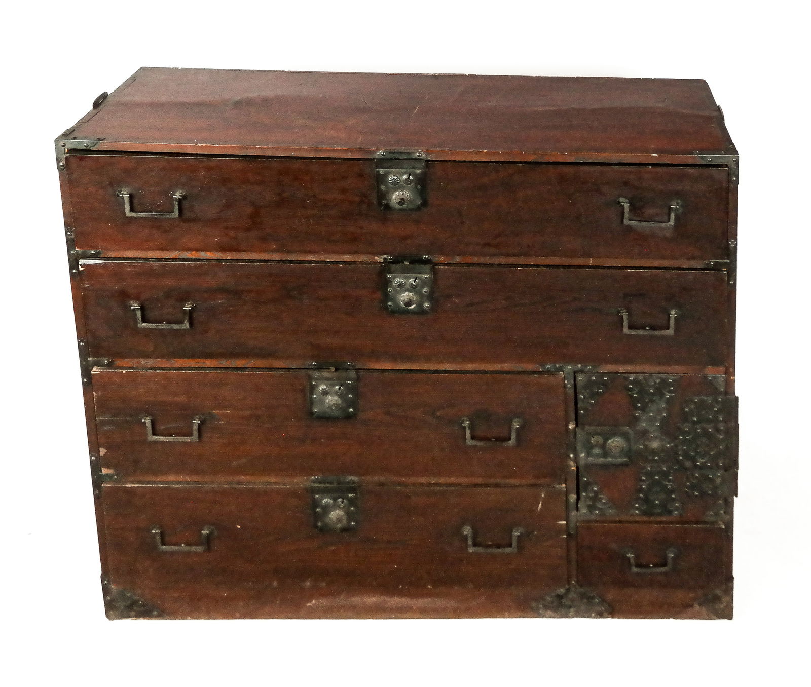 Japanese Tansu Pine Chest (1 of 11)