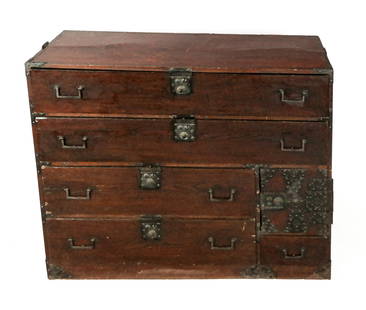 Japanese Tansu Pine Chest