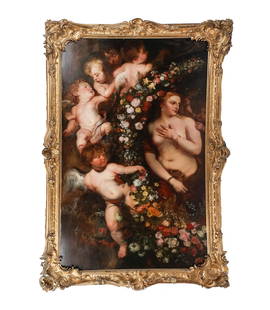 After TITIAN: Venus With Mirror - Painting
