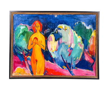 Minas AVETISYAN: Nude Woman - Oil Painting