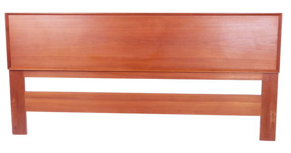 Mid-Century Modern Teak King Size Headboard