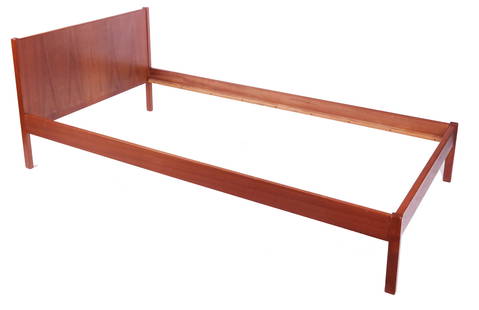 Mid-Century Modern Teak Single Bedstead