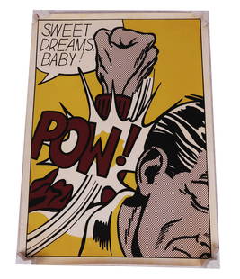 After LICHTENSTEIN Sweet Dreams, Baby Screenprint